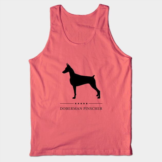 Doberman Pinscher Black Silhouette Tank Top by millersye